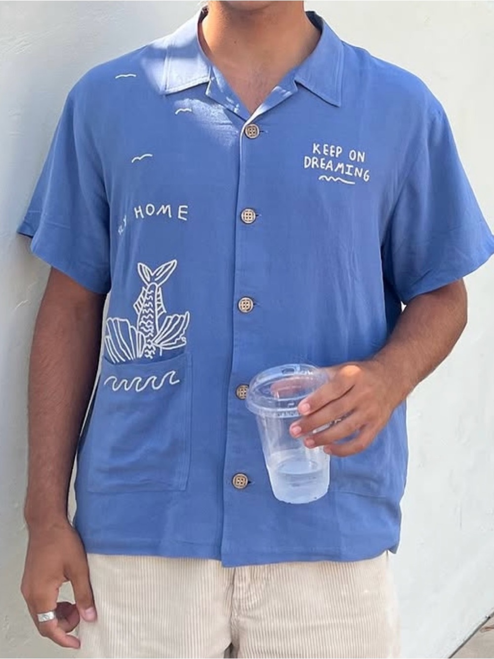 Surf Trip Supply Camp Collar Beach Shirt